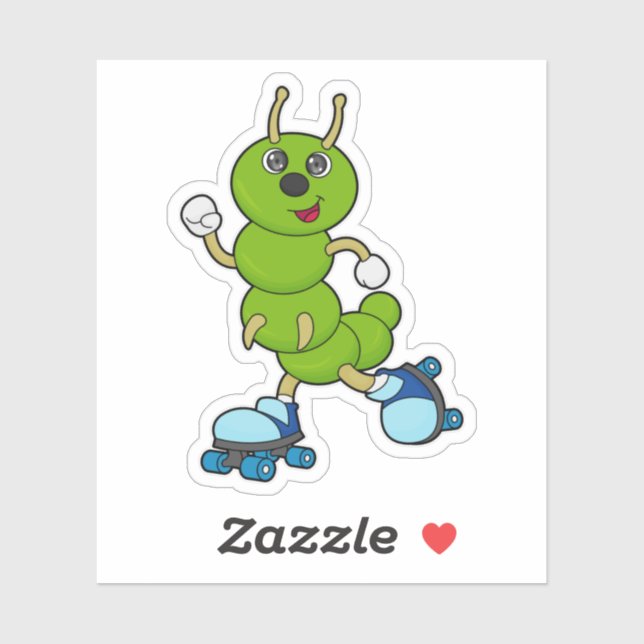 Caterpillar at Inline skating with Roller skates (Sheet)