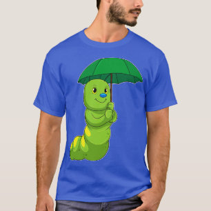 Caterpillar at Raining with Umbrella T-Shirt