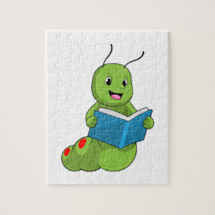 Caterpillar at Reading with Book Jigsaw Puzzle