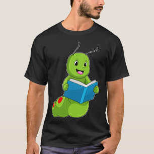 Caterpillar at Reading with Book T-Shirt