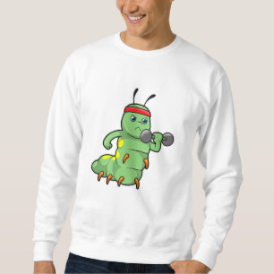 Caterpillar at Strength training with Dumbbell Sweatshirt