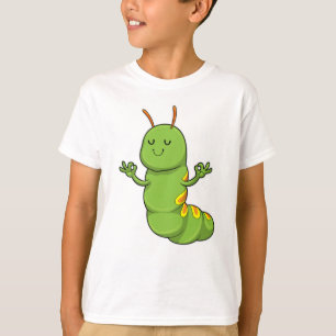 Caterpillar at Yoga Meditation T-Shirt