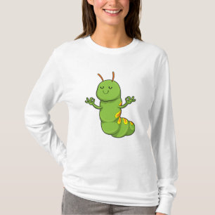 Caterpillar at Yoga Meditation T-Shirt