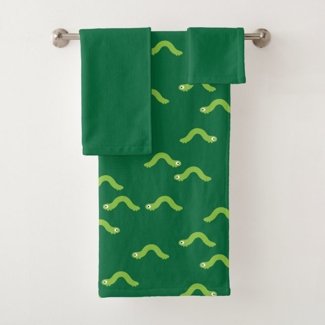 Caterpillar Bath Towel Set (Insitu)
