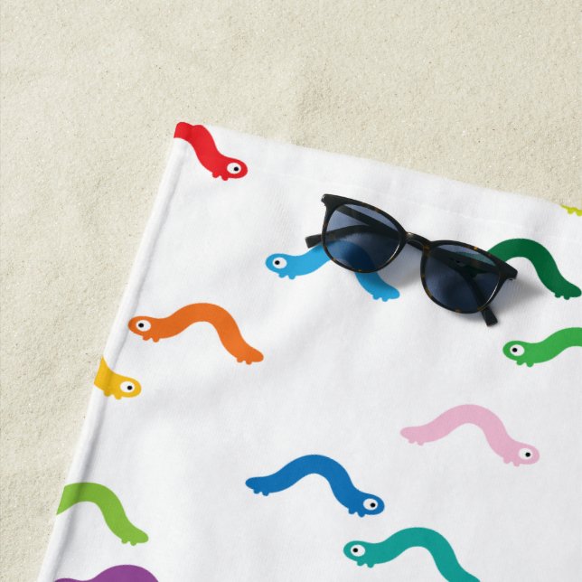 Caterpillar Beach Towel (In Situ)