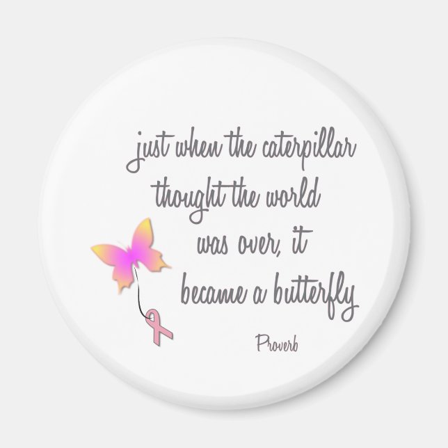 Caterpillar Became a Butterfly Magnet (Front)