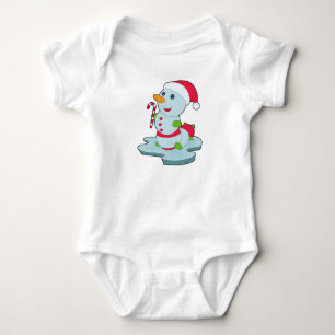 Caterpillar Christmas Candy cane Baby Bodysuit