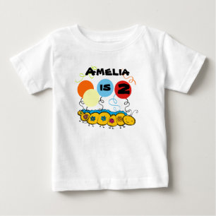 Caterpillar Customisable Birthday T-shirt