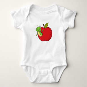 Caterpillar from Apple Baby Bodysuit