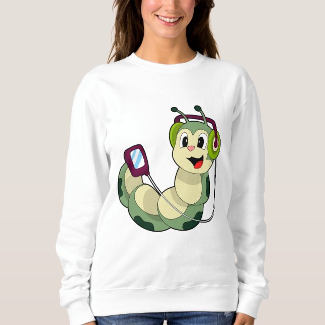 Caterpillar Headphone Music Sweatshirt (Front)