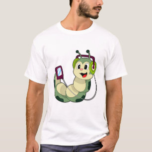 Caterpillar Headphone Music T-Shirt