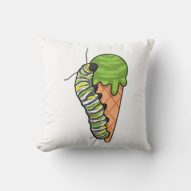 Caterpillar Ice cream Cushion (Front)