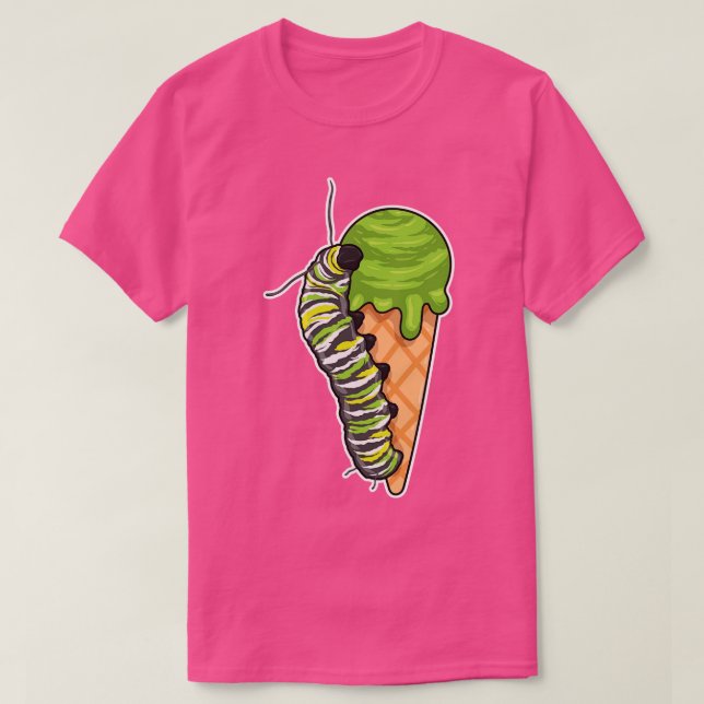 Caterpillar Ice cream T-Shirt (Design Front)