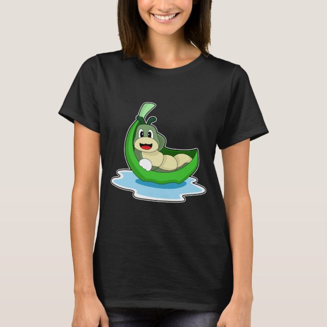 Caterpillar Leaf Boat T-Shirt (Front)
