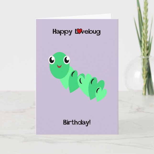 Caterpillar Love Bug Card (Front)