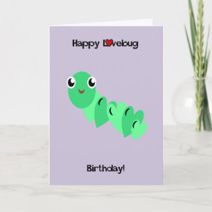 Caterpillar Love Bug Card