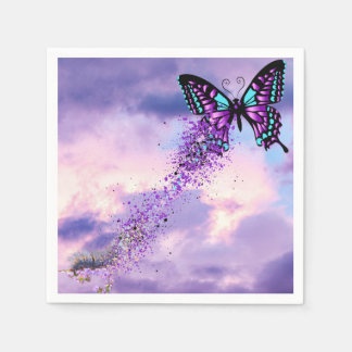 Caterpillar morph into Butterfly napkins