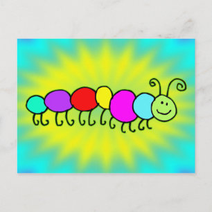 Caterpillar Netty Postcard
