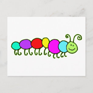Caterpillar Netty Postcard