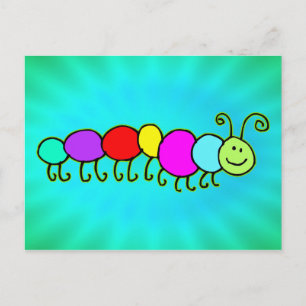 Caterpillar Netty Postcard