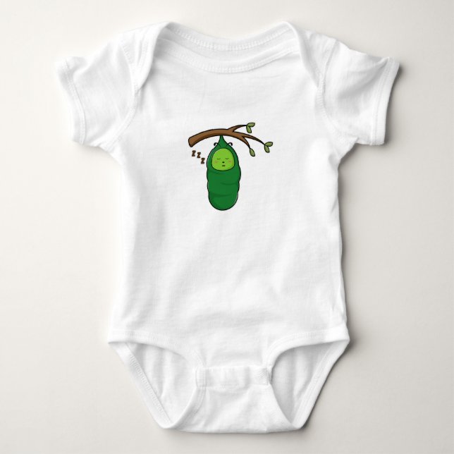 Caterpillar on Tree Baby Bodysuit (Front)
