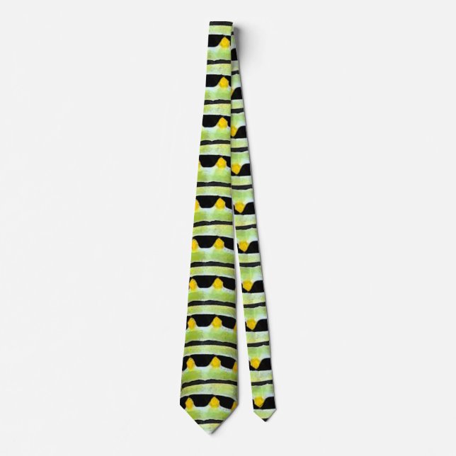 Caterpillar Pattern Design Tie (Front)