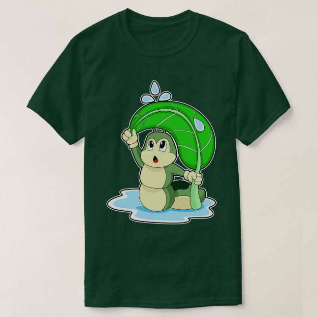 Caterpillar Raining Umbrella 1 T-Shirt (Design Front)