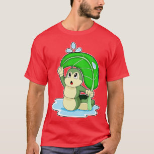 Caterpillar Raining Umbrella 2 T-Shirt