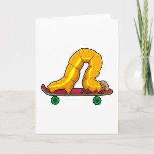 Caterpillar Skater Skateboard Card