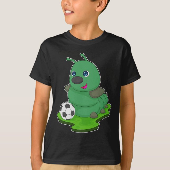 Caterpillar Soccer player Soccer T-Shirt (Front)