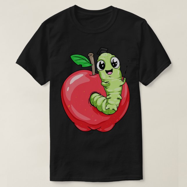 Caterpillar Teacher Pointer T-Shirt (Design Front)