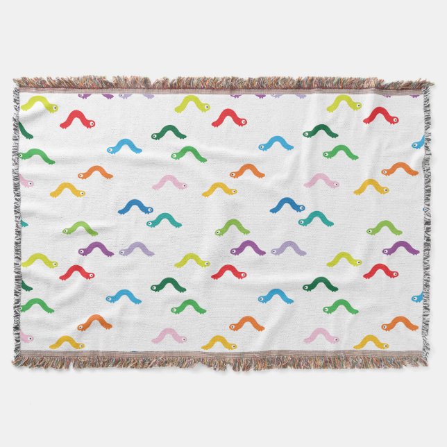 Caterpillar Throw Blanket (Front)