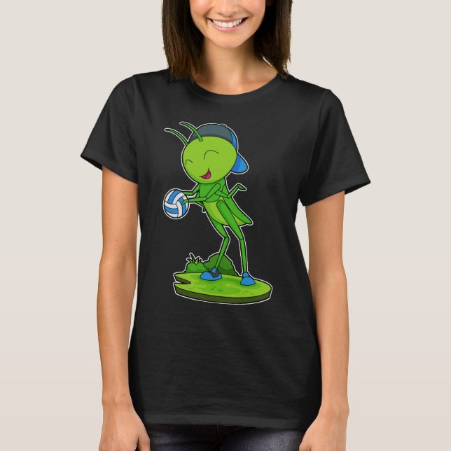 Caterpillar Volleyball player Volleyball T-Shirt (Front)
