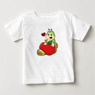 Caterpillar with Apple Baby T-Shirt