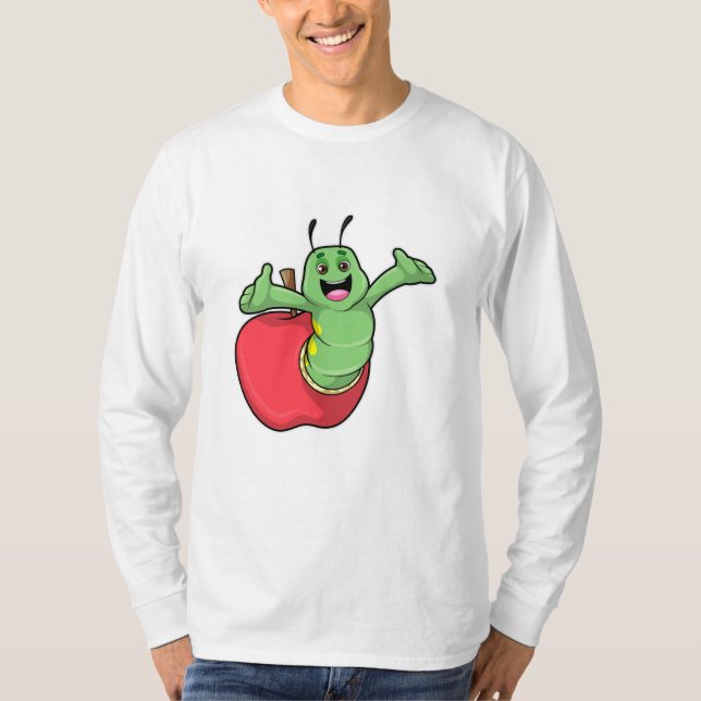 Caterpillar with Apple T-Shirt (Front)