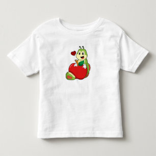 Caterpillar with Apple Toddler T-Shirt