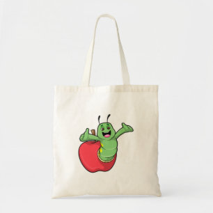 Caterpillar with Apple Tote Bag