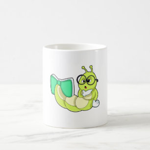 Caterpillar with Book Coffee Mug