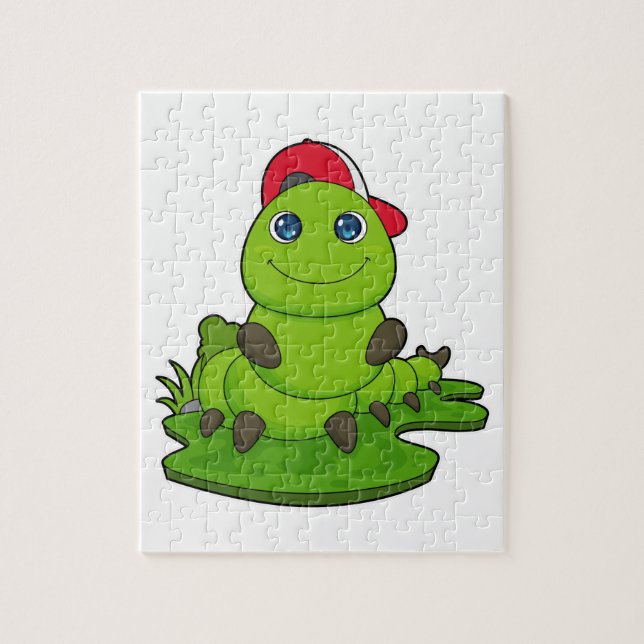 Caterpillar with Cap Jigsaw Puzzle (Vertical)