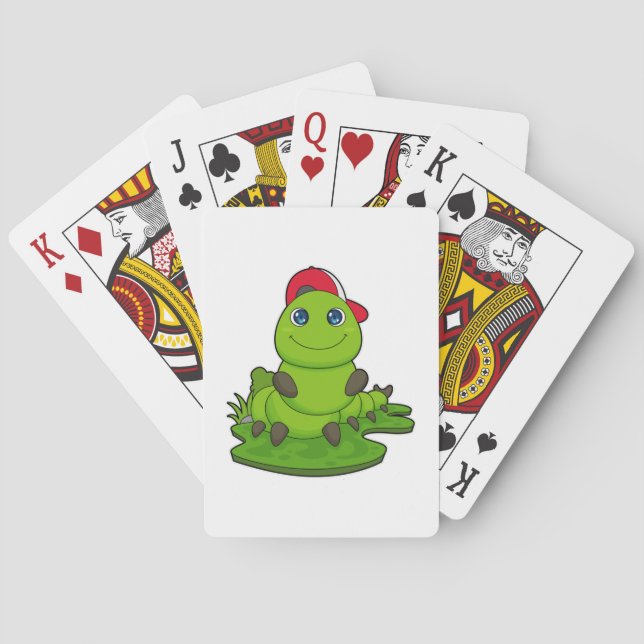 Caterpillar with Cap Playing Cards (Back)