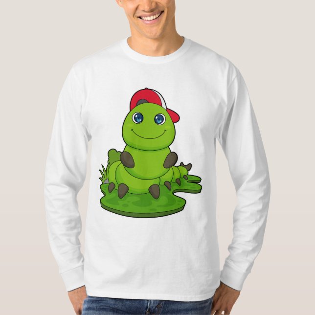 Caterpillar with Cap T-Shirt (Front)