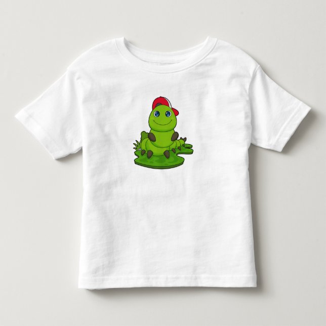 Caterpillar with Cap Toddler T-Shirt (Front)