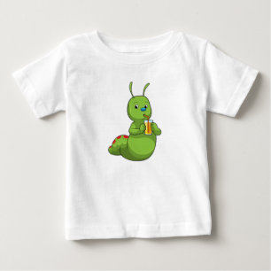 Caterpillar with Glass of Orange juice Baby T-Shirt