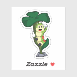 Caterpillar with Leaf