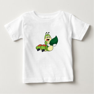 Caterpillar with Leaf Baby T-Shirt