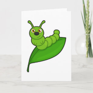Caterpillar with Leaf Card