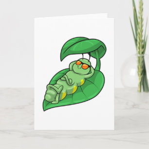 Caterpillar with Leaf Card