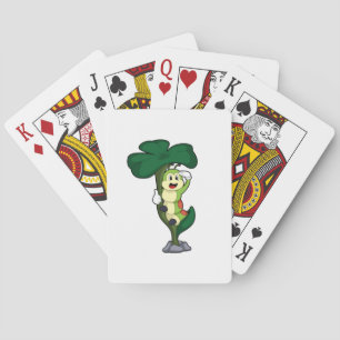 Caterpillar with Leaf Playing Cards