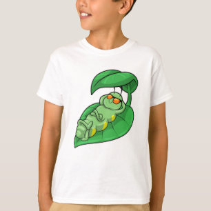 Caterpillar with Leaf T-Shirt