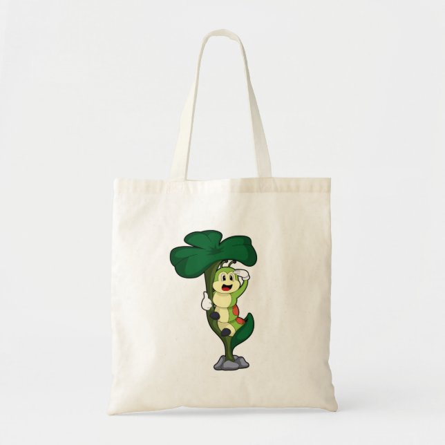 Caterpillar with Leaf Tote Bag (Front)